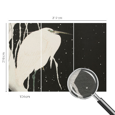 Fotografická tapeta vliesová Zimní pták