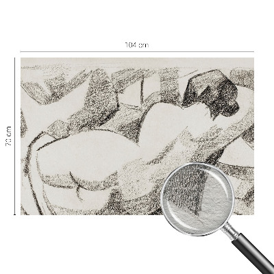 Fototapeta s potiskem na vliesu Ležící postava