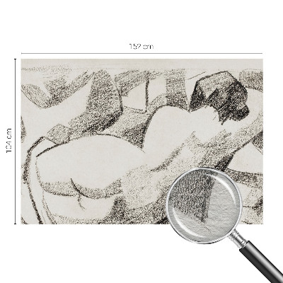 Fototapeta s potiskem na vliesu Ležící postava