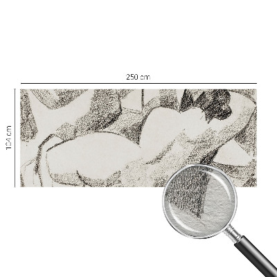 Fototapeta s potiskem na vliesu Ležící postava