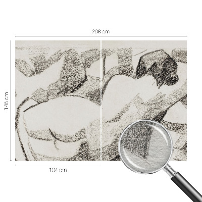 Fototapeta s potiskem na vliesu Ležící postava