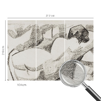 Fototapeta s potiskem na vliesu Ležící postava