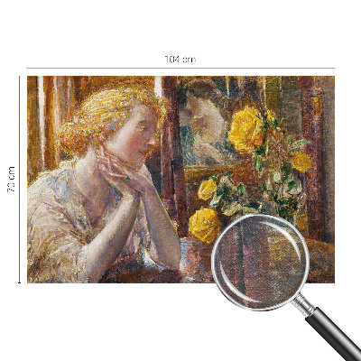 Fotografická tapeta na vliesu Žena s růžemi