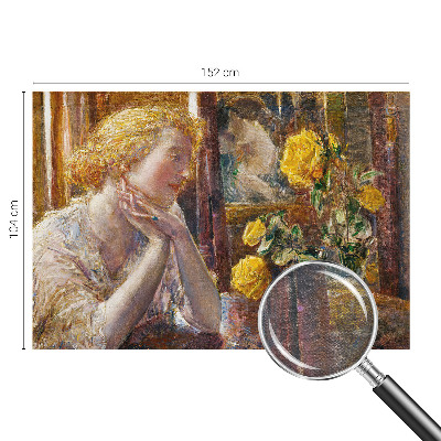 Fotografická tapeta na vliesu Žena s růžemi