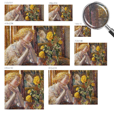 Fotografická tapeta na vliesu Žena s růžemi