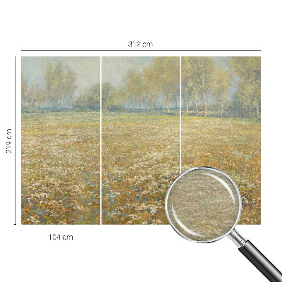 Fototapeta na míru do ložnice Kvetoucí pole