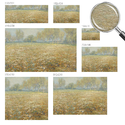 Fototapeta na míru do ložnice Kvetoucí pole