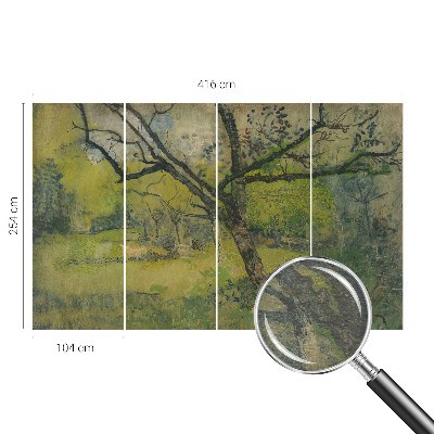 3D fototapeta Zelená krajina