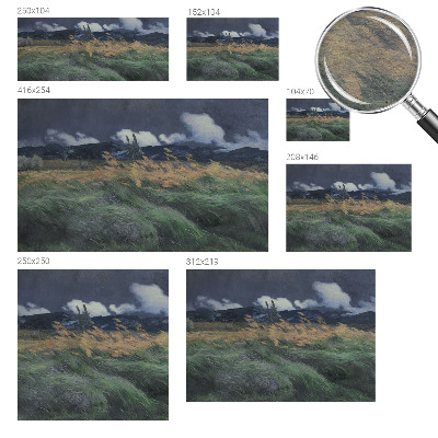 Vliesová fototapeta na zeď Nafoukané trávy