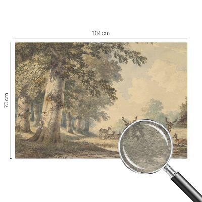 Fototapeta s potiskem na vliesu Lesní klid