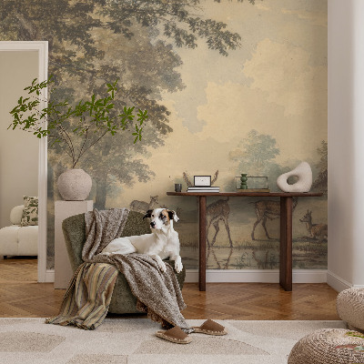 Fototapeta s potiskem na vliesu Lesní klid