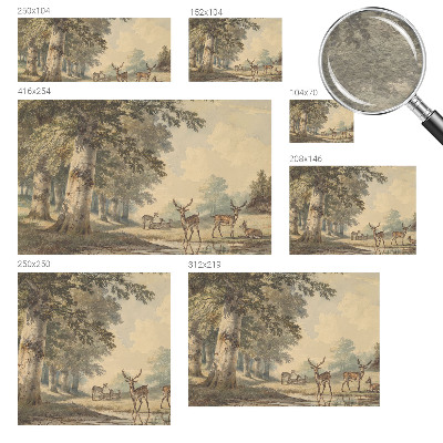 Fototapeta s potiskem na vliesu Lesní klid