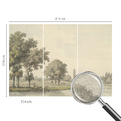 Fototapeta s potiskem na vliesu Tichý park