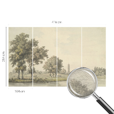 Fototapeta s potiskem na vliesu Tichý park