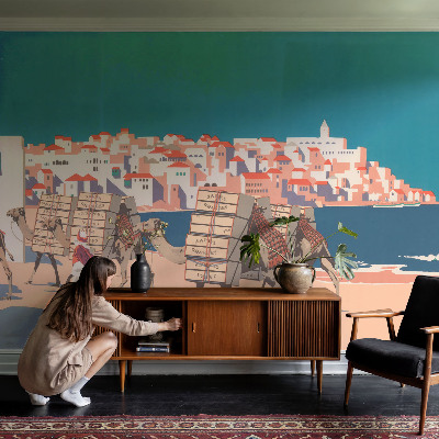 Fototapeta na míru do obýváku Velbloudí karavana