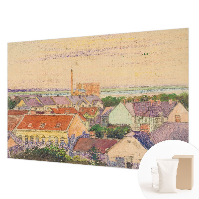 Fototapeta na míru do ložnice Městské střechy