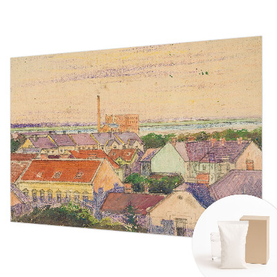 Fototapeta na míru do ložnice Městské střechy