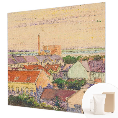 Fototapeta na míru do ložnice Městské střechy