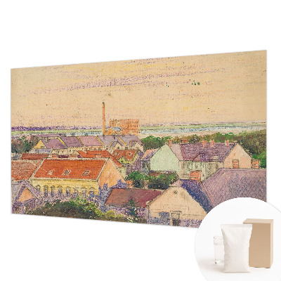 Fototapeta na míru do ložnice Městské střechy