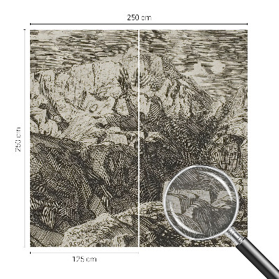 3D fototapeta Horská scenérie