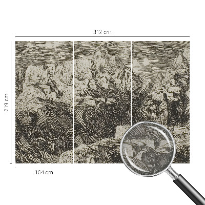 3D fototapeta Horská scenérie