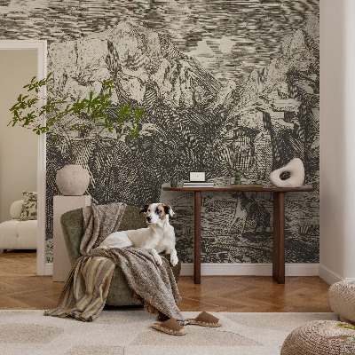 3D fototapeta Horská scenérie