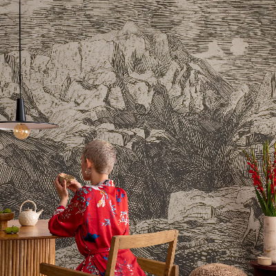 3D fototapeta Horská scenérie