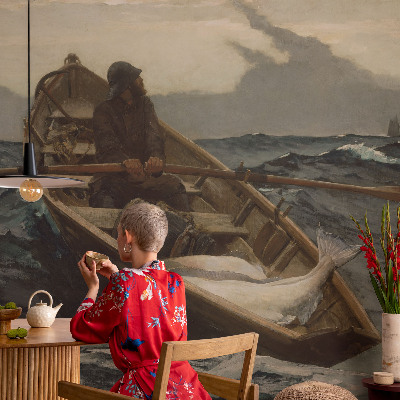 Vliesová fototapeta pro děti Rybář na moři