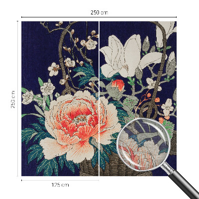 Moderní fototapeta na míru Květinový koš