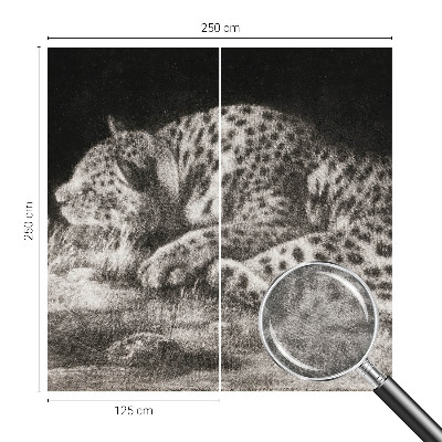 Vliesová fototapeta s potiskem Leopard odpočívá