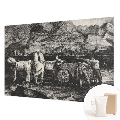 Fototapeta na stěnu Vesnická scéna