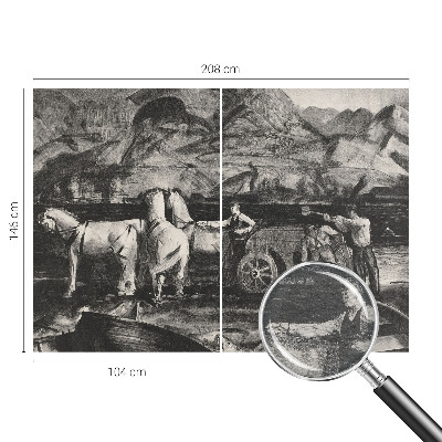 Fototapeta na stěnu Vesnická scéna