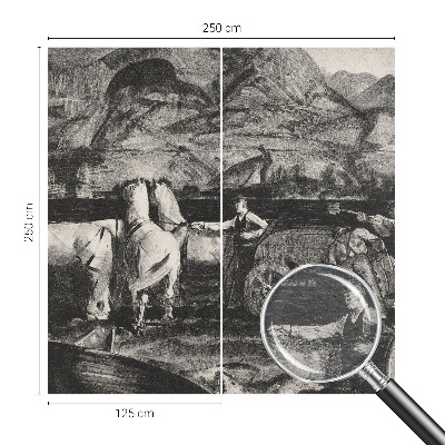 Fototapeta na stěnu Vesnická scéna