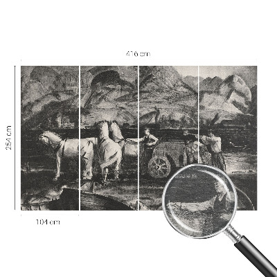 Fototapeta na stěnu Vesnická scéna