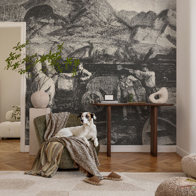 Fototapeta na stěnu Vesnická scéna