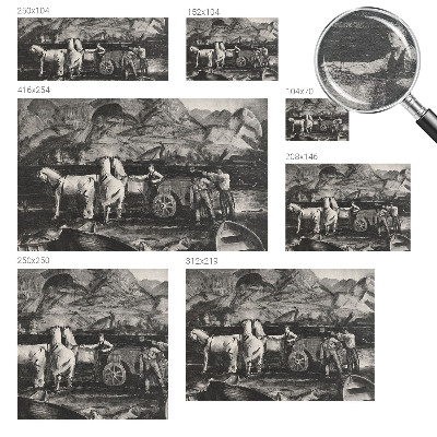 Fototapeta na stěnu Vesnická scéna