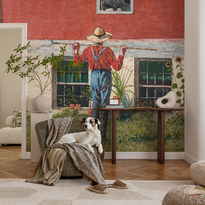 Vliesová fototapeta do obýváků Vesnická scéna