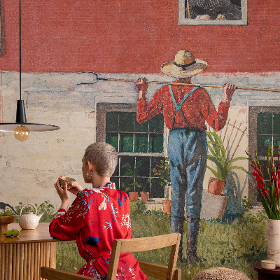 Vliesová fototapeta do obýváků Vesnická scéna