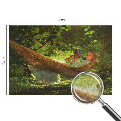 Vliesová fototapeta do ložnice Relaxace v houpací síti