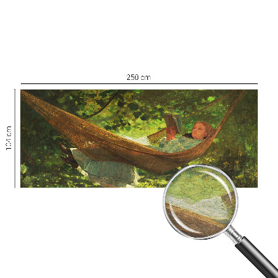 Vliesová fototapeta do ložnice Relaxace v houpací síti