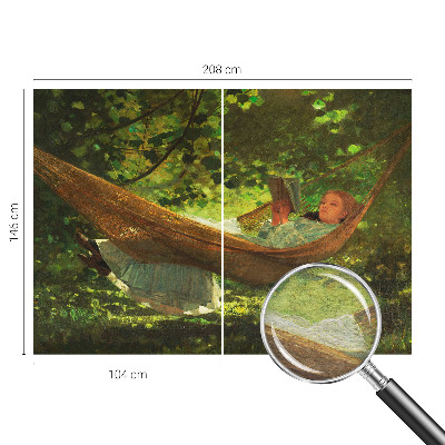 Vliesová fototapeta do ložnice Relaxace v houpací síti