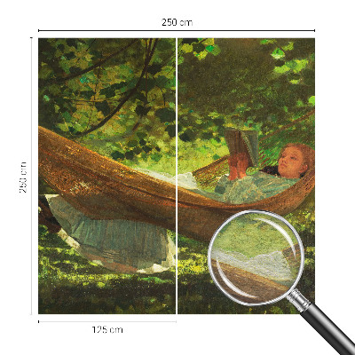 Vliesová fototapeta do ložnice Relaxace v houpací síti