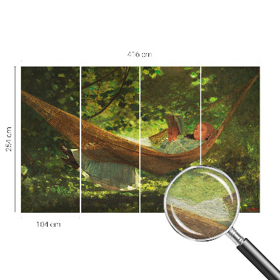 Vliesová fototapeta do ložnice Relaxace v houpací síti