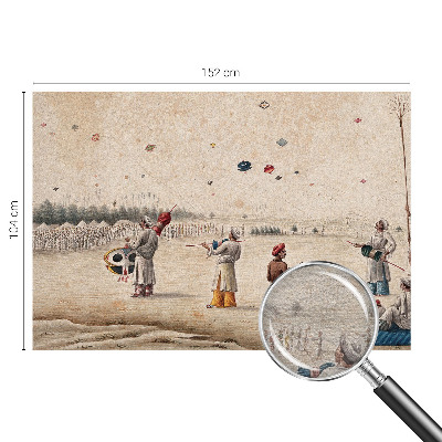 Fototapeta na míru do ložnice Vznášející se draci