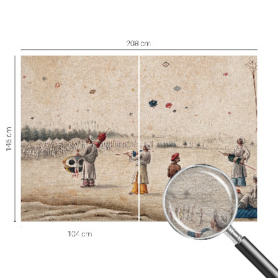 Fototapeta na míru do ložnice Vznášející se draci