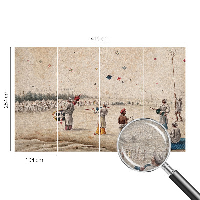 Fototapeta na míru do ložnice Vznášející se draci