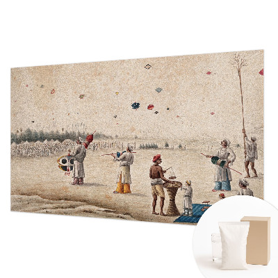 Fototapeta na míru do ložnice Vznášející se draci