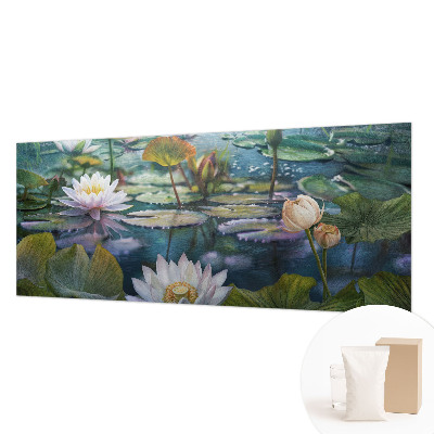 Vliesová fototapeta na zeď Květiny v jezírku