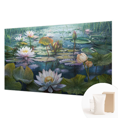 Vliesová fototapeta na zeď Květiny v jezírku