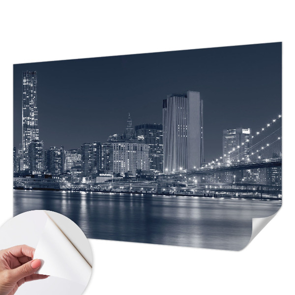 Samolepicí fototapeta do obýváků Noční město